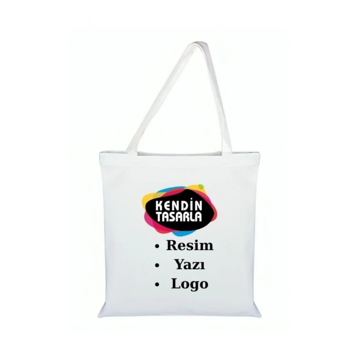 Kişiye Özel Bez Çanta - Resim Baskılı Çanta - Özel Yazılı Çanta