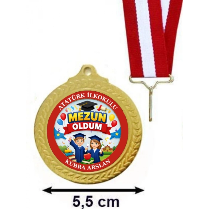 Kişiye Özel Mezuniyet Madalyası - Mezun Oldum Madalyası - Öğrenci Madalyası ( 24 Adet )