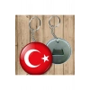Türk Bayraklı Anahtarlık - Açacaklı Anahtarlık