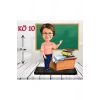 Kişiye Özel Ahşap Biblo - Kadın Öğretmen Karikatür Biblo - Öğretmen Biblo 10