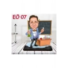 Kişiye Özel Ahşap Biblo - Erkek Öğretmen Karikatür Biblo - Öğretmen Biblo 7
