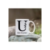 Kişiye Özel U Harfi Bardak - İsim Yazılı Bardak - İsimli Bardak