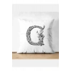 G Harfi Kırlent Kılıfı - G Harfli Yastık Kılıfı