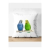 Kuş Model Kırlent Kılıfı - Kuş Yastık Kılıfı
