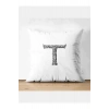 T Harfi Kırlent Kılıfı - T Harfli Yastık Kılıfı