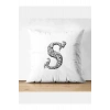 S Harfi Kırlent Kılıfı - S Harfli Yastık Kılıfı