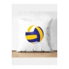 Voleybol Toplu Kırlent Kılıfı - Voleybol Yastık Kılıfı