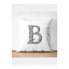 B Harfi Kırlent Kılıfı - B Harfli Yastık Kılıfı