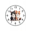 Kedi Model Duvar Saati - Kedili Saat