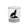 Kurt Baskılı Viski Bardağı - Kurtlu Bardak