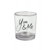 You Me Yazılı Viski Bardağı - Yazılı Bardak