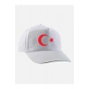 Ay Yıldız Baskılı Şapka - Ay Yıldızlı Şapka