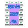Kişiye Özel Sticker Etiket - Yapışkanlı Etiket - Kendin Tasarla Sticker