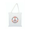 Barış Sembolü Baskılı Bez Çanta - Barış Sembollü Çanta