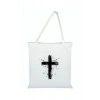 Haç İşareti Baskılı Bez Çanta - Haç İşaretli Çanta
