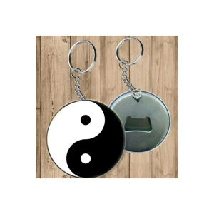 Yin Yang Sembolü Anahtarlık - Açacaklı Anahtarlık