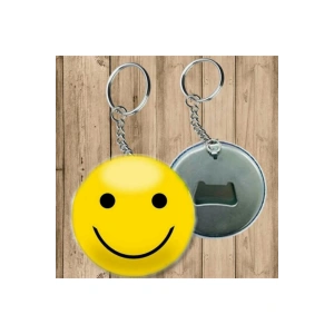 Gülen Surat Emoji Anahtarlık - Açacaklı Anahtarlık