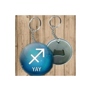 Yay Burcu Anahtarlık - Açacaklı Anahtarlık