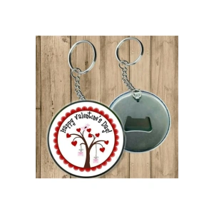 Happy Valentines Day! Anahtarlık - Açacaklı Anahtarlık