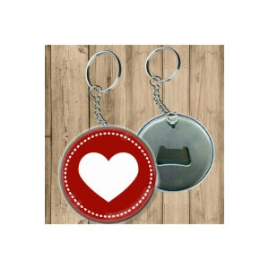 Kalp Model Anahtarlık - Açacaklı Anahtarlık