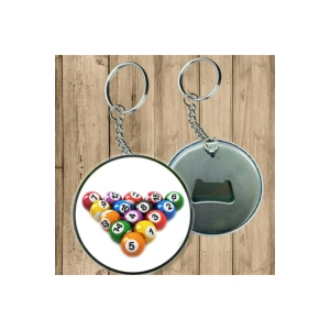 Bilardo Topu Anahtarlık - Açacaklı Anahtarlık