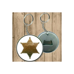 Şerif Model Anahtarlık - Açacaklı Anahtarlık