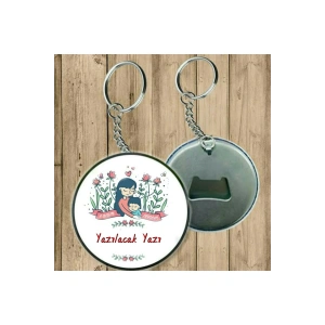 Anneler Günü Hediyesi Isime Özel Anahtarlık ( Açacaklı Anahtarlık )