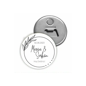 Kişiye Özel Açacaklı Düğün Magnet - Nişan Magnet - Söz Magnet ( 25 Adet )