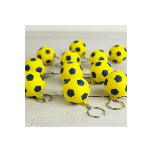 Sarı Lacivert Top Anahtarlık