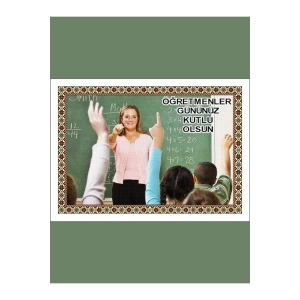 Öğretmenler Gününe Özel Duvar Halısı - Kişiye Özel Fotoğraflı Halı