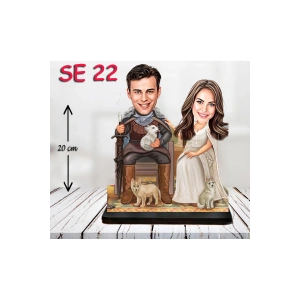 Kişiye Özel Ahşap Biblo - Padişah Biblo ( 3D Biblo )