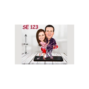 Kişiye Özel Ahşap Biblo - Aşıklar Biblo ( 3D Biblo )