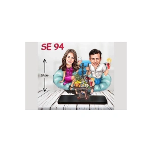 Kişiye Özel Ahşap Biblo - Tatil Temalı Biblo ( 3D Biblo )