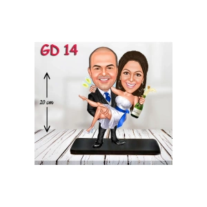 Kişiye Özel Ahşap Biblo - Düğün Biblo 5 ( 3D Biblo )