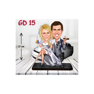 Kişiye Özel Ahşap Biblo - Düğün Biblo 6 ( 3D Biblo )