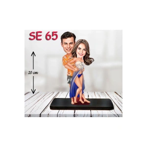 Kişiye Özel Ahşap Biblo - Dansçı Çift Biblosu