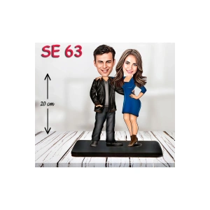 Kişiye Özel Ahşap Biblo - Tatilci Çift Biblosu 2