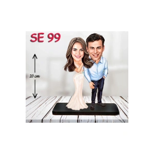 Kişiye Özel Ahşap Biblo - Sevgili Çift Biblosu 6