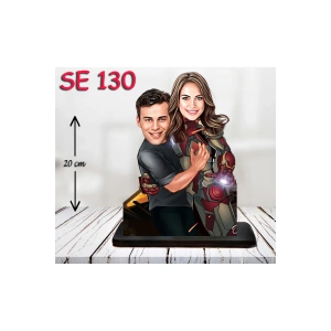 Kişiye Özel Ahşap Biblo - Kahraman Çift Biblosu 8