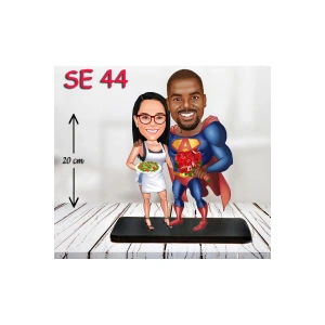 Kişiye Özel Ahşap Biblo - Kahraman Çift Biblosu 2