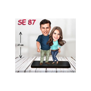 Kişiye Özel Ahşap Biblo - Sevgili Çift Biblosu 5