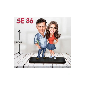 Kişiye Özel Ahşap Biblo - Sevgili Çift Biblosu 4