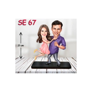 Kişiye Özel Ahşap Biblo - Aşçı Çift Biblosu