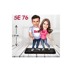 Kişiye Özel Ahşap Biblo - Sevgili Çift Biblosu 3