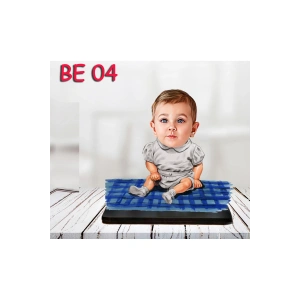 Kişiye Özel Ahşap Biblo - Bebek Karikatür Biblo - Bebek Biblo 4