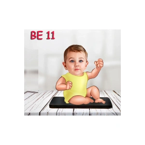 Kişiye Özel Ahşap Biblo - Bebek Karikatür Biblo - Bebek Biblo 11