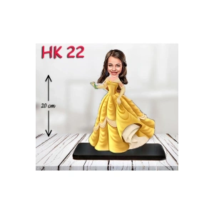 Kişiye Özel Ahşap Biblo - Kız Çocuk Karikatür Biblo - Kahraman 15