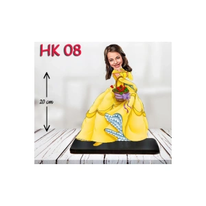 Kişiye Özel Ahşap Biblo - Kız Çocuk Karikatür Biblo - Kahraman 7