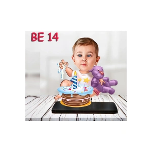 Kişiye Özel Ahşap Biblo - Bebek Karikatür Biblo - Bebek Biblo 14