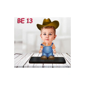 Kişiye Özel Ahşap Biblo - Bebek Karikatür Biblo - Bebek Biblo 13